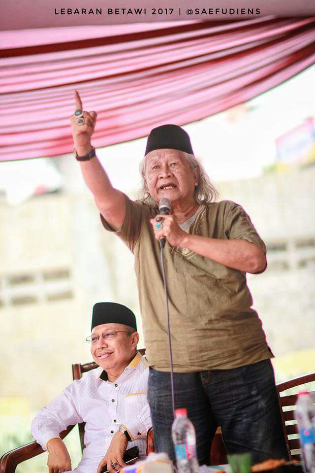 Tokoh Betawi Kong Ridwan Saidi dan Anggota DPR RI Mahfudz Abdurahman