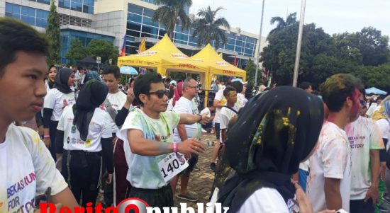 Suasana Para Peserta yang ikut Bekasi Run Victory