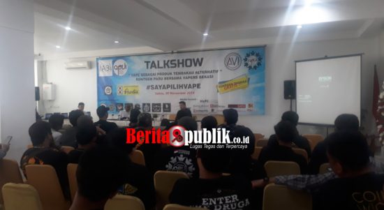 Asosiasi Personal Vaporizer Indonesia (APVI) Kota Bekasi Helat Talkshow "Vape sebagai Produk Tembakau Alternatif" dan Berikan Fasilitas Rontgen Thorax Gratis bagi Vaporizer.