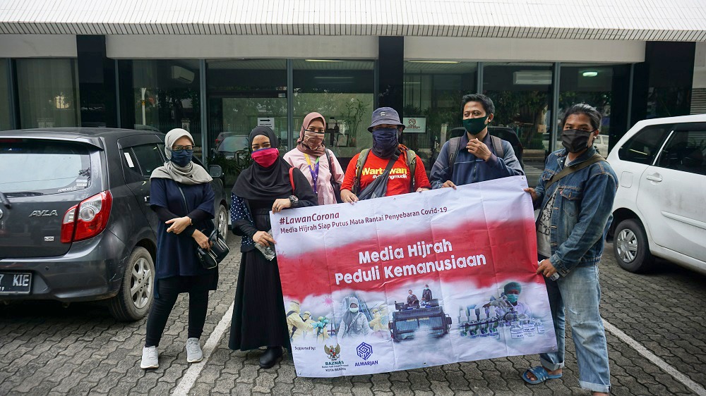 Media Hijrah Adakan Aksi Kemanusiaan, Jumat (17/4).