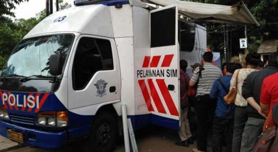 SIM Keliling Kota Bekasi, Senin, (18/1).
