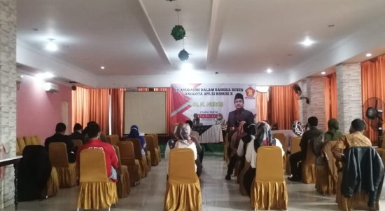 Nuroji Sosialisasikan KIP, Rabu, (10/3).