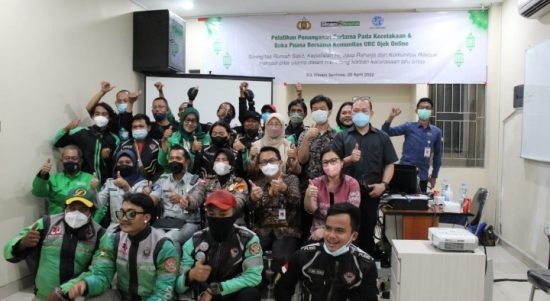 Siloam Hospital Sentosa Bekasi Atasi Penanganan Kecelakaan Bagi Ojol, Kamis, (22/4/2021).